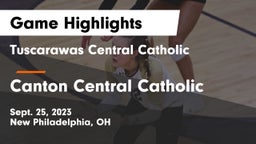 Tuscarawas Central Catholic  vs Canton Central Catholic Game Highlights - Sept. 25, 2023