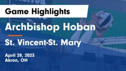 Archbishop Hoban  vs St. Vincent-St. Mary  Game Highlights - April 28, 2023