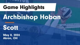 Archbishop Hoban  vs Scott  Game Highlights - May 8, 2024