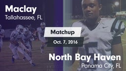 Matchup: Maclay  vs. North Bay Haven 2016
