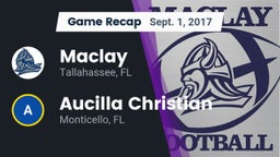 Recap: Maclay  vs. Aucilla Christian  2017