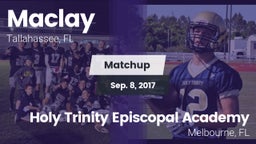 Matchup: Maclay  vs. Holy Trinity Episcopal Academy 2017