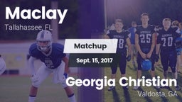 Matchup: Maclay  vs. Georgia Christian  2017