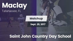 Matchup: Maclay  vs. Saint John Country Day School 2017