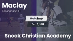 Matchup: Maclay  vs. Snook Christian Academy 2017