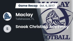 Recap: Maclay  vs. Snook Christian Academy 2017