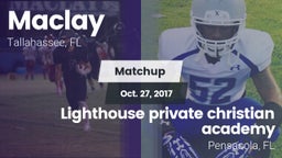 Matchup: Maclay  vs. Lighthouse private christian academy 2017