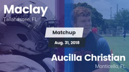 Matchup: Maclay  vs. Aucilla Christian  2018