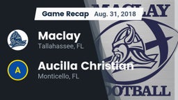 Recap: Maclay  vs. Aucilla Christian  2018
