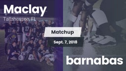 Matchup: Maclay  vs. barnabas 2018
