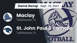Recap: Maclay  vs. St. John Paul II Catholic  2021