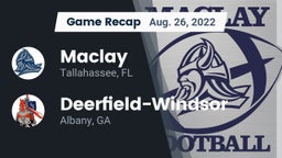 Recap: Maclay  vs. Deerfield-Windsor  2022