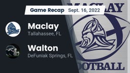 Recap: Maclay  vs. Walton  2022