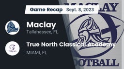 Recap: Maclay  vs. True North Classical Academy 2023