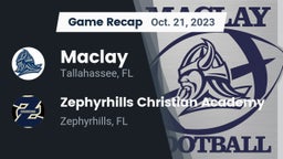 Recap: Maclay  vs. Zephyrhills Christian Academy  2023