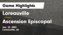 Loreauville  vs Ascension Episcopal  Game Highlights - Jan. 22, 2022