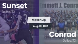 Matchup: Sunset  vs. Conrad  2017