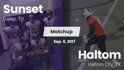 Matchup: Sunset  vs. Haltom  2017