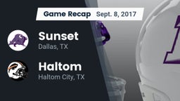 Recap: Sunset  vs. Haltom  2017