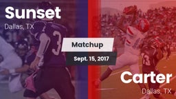 Matchup: Sunset  vs. Carter  2017