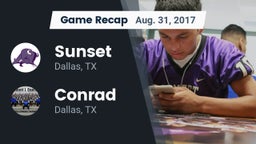 Recap: Sunset  vs. Conrad  2017
