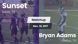 Matchup: Sunset  vs. Bryan Adams  2017