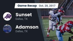 Recap: Sunset  vs. Adamson  2017