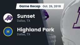 Recap: Sunset  vs. Highland Park  2018