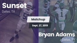 Matchup: Sunset  vs. Bryan Adams  2019