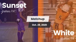 Matchup: Sunset  vs. White  2020
