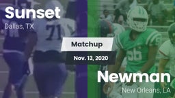 Matchup: Sunset  vs. Newman  2020