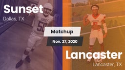 Matchup: Sunset  vs. Lancaster  2020