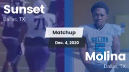 Matchup: Sunset  vs. Molina  2020