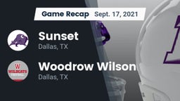 Recap: Sunset  vs. Woodrow Wilson  2021