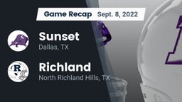 Recap: Sunset  vs. Richland  2022