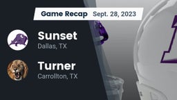 Recap: Sunset  vs. Turner  2023