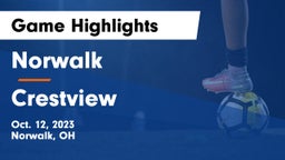 Norwalk  vs Crestview  Game Highlights - Oct. 12, 2023