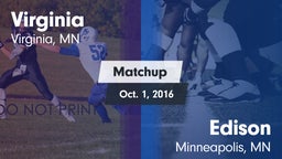 Matchup: Virginia  vs. Edison  2016