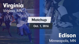 Matchup: Virginia  vs. Edison  2016