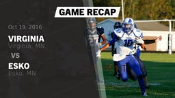 Recap: Virginia  vs. Esko  2016