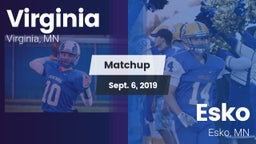 Matchup: Virginia  vs. Esko  2019