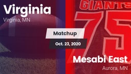 Matchup: Virginia  vs. Mesabi East  2020