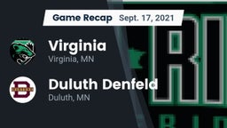 Recap: Virginia  vs. Duluth Denfeld  2021