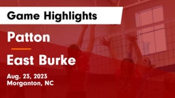 Patton  vs East Burke  Game Highlights - Aug. 23, 2023
