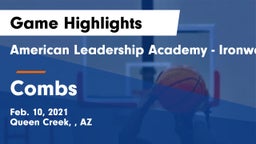 American Leadership Academy - Ironwood vs Combs  Game Highlights - Feb. 10, 2021