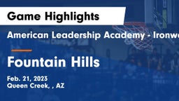 American Leadership Academy - Ironwood vs Fountain Hills  Game Highlights - Feb. 21, 2023