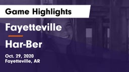 Fayetteville  vs Har-Ber  Game Highlights - Oct. 29, 2020
