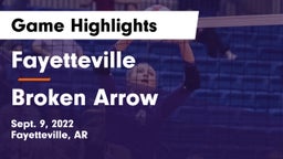 Fayetteville  vs Broken Arrow  Game Highlights - Sept. 9, 2022