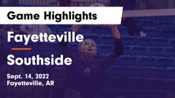 Fayetteville  vs Southside  Game Highlights - Sept. 14, 2022