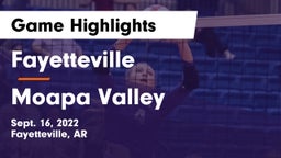 Fayetteville  vs Moapa Valley  Game Highlights - Sept. 16, 2022